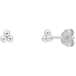 LEAF - OHRSTECKER - BUBBLE - silber