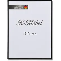 K-Möbel Bilderrahmen Aluminium Schwarz 29,7x42 cm 1 St.