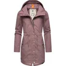 Ragwear Damen, Übergangsjacke leichte Jacke lang mit Kapuze Canny Mauve24 Gr. M - M