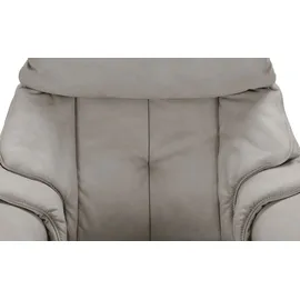 HIMOLLA Relaxsessel 4217 Leder 96 x 107 x 91 cm Grau mit Kopfteil