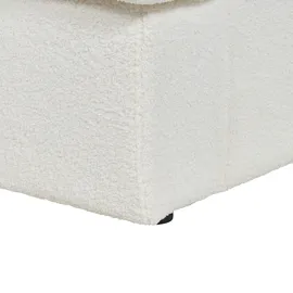 Beliani Sessel ALLA Bouclé 72 x 71 x 70 cm Cremeweiß mit Kissen