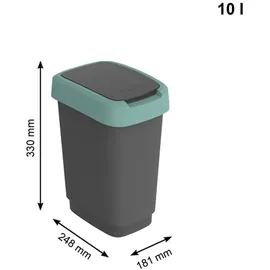 Rotho Twist 10 l misletoe green