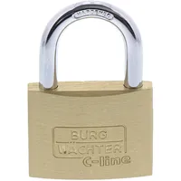 Burg Wächter 33691 Vorhängeschloss 50.00 mm verschieden schließend Messing Schlüsselschloss