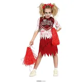 Fiestas Guirca Kostüm, rote Zombie Cheerleader Kinder Halloween weiß 3 - 4 Jahre