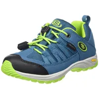 Brütting Jungen Ohio Low Traillaufschuh, Petrol Lemon, 28 EU