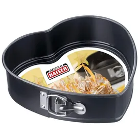 Kaiser Backform Springform Herz Ø 26 cm Stahl Schwarz