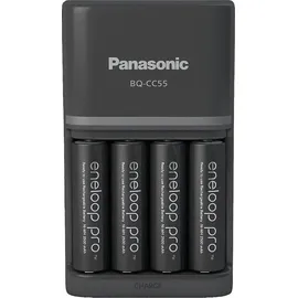 Panasonic eneloop BQ CC55 + eneloop pro AA 2500 mAh 4 St.