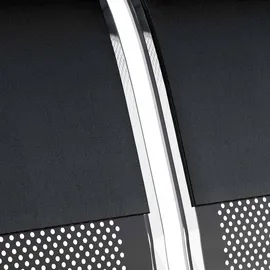 CLP 6er Wartebank Airport Kunstleder schwarz/schwarz