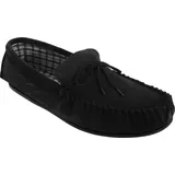 Mokkers Herren Bruce Mokassins / Hausschuhe / Slipper DF816 (48 EU) (Schwarz) - Schwarz - 48