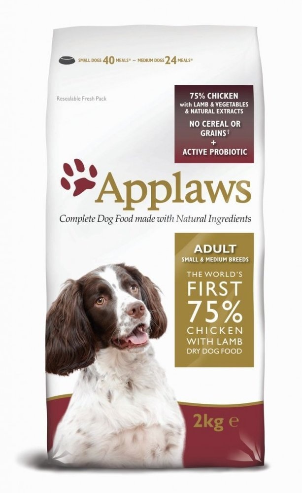 Applaws Dog ADULT Kleine & mittlere Rasse Huhn & Lamm 2 kg (Rabatt für Stammkunden 3%)