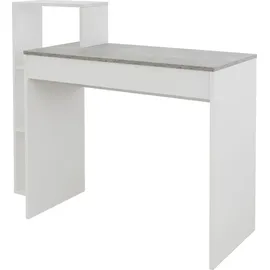 ML-Design Schreibtisch Regal, 110x72x40 cm, Holz, 2-in-1 System, für Zuh... - Grau