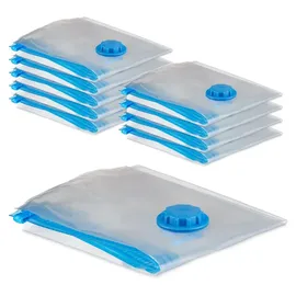 Relaxdays Vakuumbeutel 20 x  transparent blau