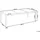 Beliani Gartentisch 220 x 100 x 74 cm Grau/Schwarz/Silber