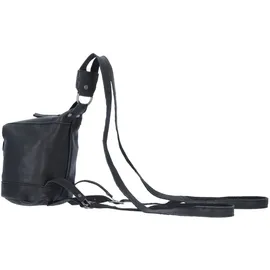 The Skandinavian Brand Mini Leder Rucksack schwarz