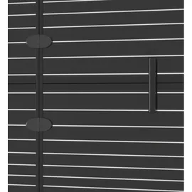 vidaXL Faltbare Duschkabine ESG 80x140 cm Schwarz