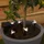 MARELIDA Lichterkette Kunststoff L: 1,2m H: 17cm 5 Gartenstecker orange/schwarz/transparent