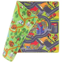 Pergamon Snapstyle Strassenteppich Beidseitig Strassenlandschaften (200 x 200 cm, Teppiche , Spielmatte,
