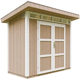 TIMBELA Gartenhaus 1,61 x 2,94 m Braun