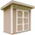 TIMBELA Gartenhaus 1,61 x 2,94 m Braun