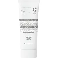 transparent lab Lightweight Sunscreen Gel LSF 50+ 100 ml