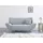 Home Affaire 2-Sitzer Saltare Kunstleder 174 x 78 x 82 cm Grau/Blau