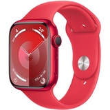 Apple Watch Series 9 GPS 45 mm Aluminiumgehäuse (product)red, Sportarmband (product)red S/M