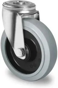 CASCOO Rückenlochlenkrolle ø 100 mm Serie R4E2 Kugellager