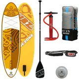 JBAY.ZONE Inflatable SUP-Board KAME H1 Allround SUP Board Komplettset gelb, Longboard, (Komplettset) gelb