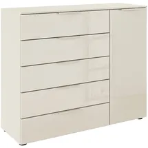Rauch »Kommode Türkommode Sideboard Kombikommode FLIPP mit Glasfront« Breite 120 cm mit 2 Einlegeböden, 1-türig mit 5 Schubladen und Soft-Close-Funktion sowie Glasfront