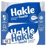 Hakle Feucht Cremeduft & Pflege – 12x42 Blatt, Sanfte Pflege und Gründliche Reinigung für Empfindliche Haut