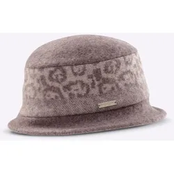 Ballonmütze CASUAL LOOKS, Damen, beige (beige, gemustert), Wolle, Mützen