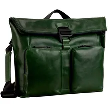 LEONHARD HEYDEN Porto Umhängetasche Leder 32 cm grün