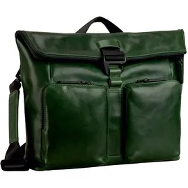 LEONHARD HEYDEN Porto Umhängetasche Leder 32 cm grün
