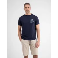 LERROS T-Shirt mit Front- und Rückenprint«, » Classic Navy - M,