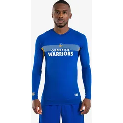 Funktionsshirt Basketball UT500 NBA Golden State Warriors Damen/Herren blau kobaltblau|sonnenblumenorange XL