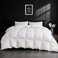 APSMILE Daunendecke 155x220 Ganzjahres Bettdecke 155x220 Hohe Flauschigkeit Gänsedaunen und Federn, 100% Ägyptische Baumwolle, Allergiker Natur Duvet RDS Zertifiziert für Tierwoh