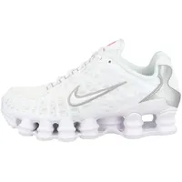 Nike Damen Shox TL Sneaker, Mehrfarbig (White/White/Metallic Silver/Max Orange 000), 44 EU - 44 EU