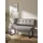 Hela Polsterbank LUISE I vintage hellgrau 140 x 64 x 90 cm