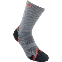 La Sportiva Hiking Socks carbon/mountain red (G00R24) XL