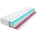 Latexmatratze 7-Zonen 140x210 cm, Hypoallergene & Antiallergische, 21 cm hohe, Godre, 21 cm hoch 140 cm x 210 cm x 21 cm