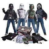 Rubie ́s Kostüm Star Wars - Dunkle Seite Kostümbox für Kinder, Große Verkleidungskiste zum kleinen Preis: mit Boba Fett, Stromtrooper schwarz