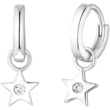 s.Oliver Kids Girls Creolen 2035517 Stern Zirkonia Silber