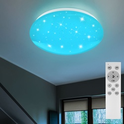 RGB LED Decken Leuchte Schlaf Zimmer Sternen Himmel Effekt Lampe FERNBEDIENUNG Globo 48363RGB
