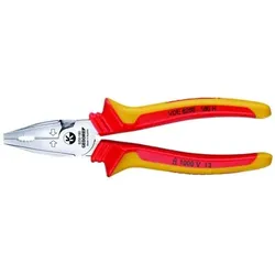 VDE Kraft-Kombizange, Elektronik, isoliert, Länge 160mm, VDE 8250-160 H