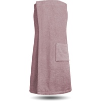 normani Saunakilt Saunatuch für Damen 100% Bio Baumwolle mit praktischem Schnellverschluss Oeko-Tex® 100 Farbe Rosa