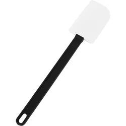 Schneider - Stielschaber weiss/schwarz aus Silikon, Griff hitzebeständig Länge:350mm, Schaber:115x68mm