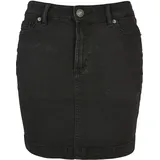 URBAN CLASSICS Organic Stretch Kurzer Rock Mit Hoher Taille Black Washed 29