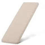 Beautissu Bankauflage 120 x 48 x 5 cm beige 1 St.