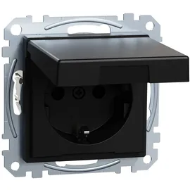 Merten Schuko-Steckdose schwarz matt 1 St.
