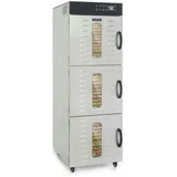 Klarstein Master Jerky 550 Dörrautomat Profi/Gastro,Mit 36 Etagen,2400W,Kapazität: 5,47 m2,Thermostat: 40-90 °C,Gehäuse aus rostfreiem Edelstahl,silber